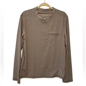LUNYA LAHGO Men’s Restore Long Sleeve Henley Size S NWOT